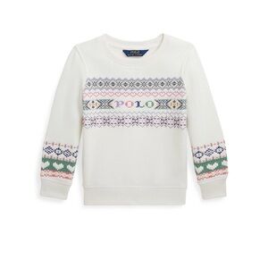 Loved Polo by Ralph Lauren Cream Crewneck (size 6 girls)